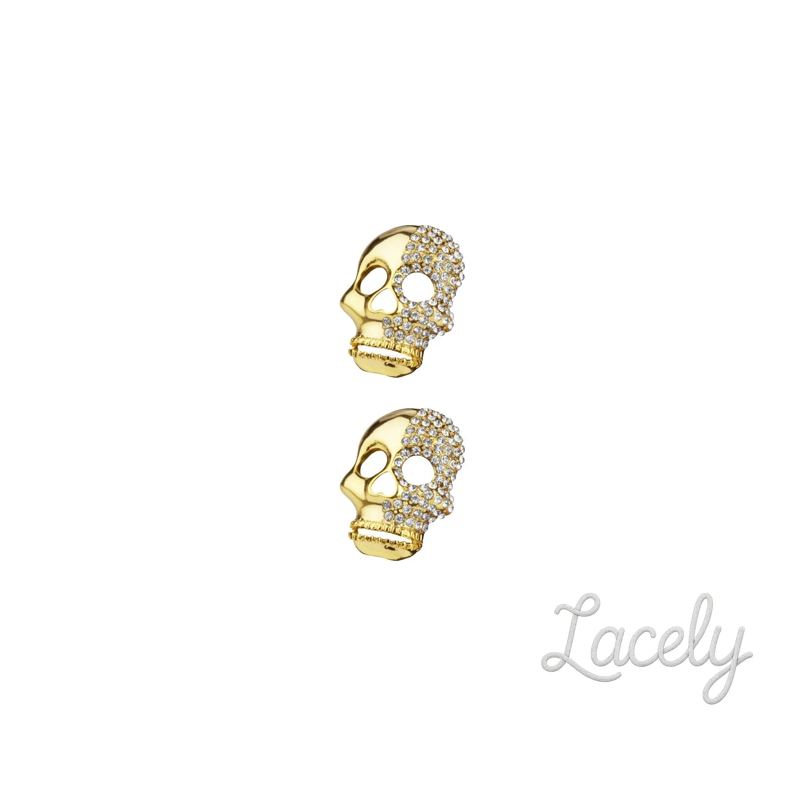 Shoe Clips Two Faced Skull