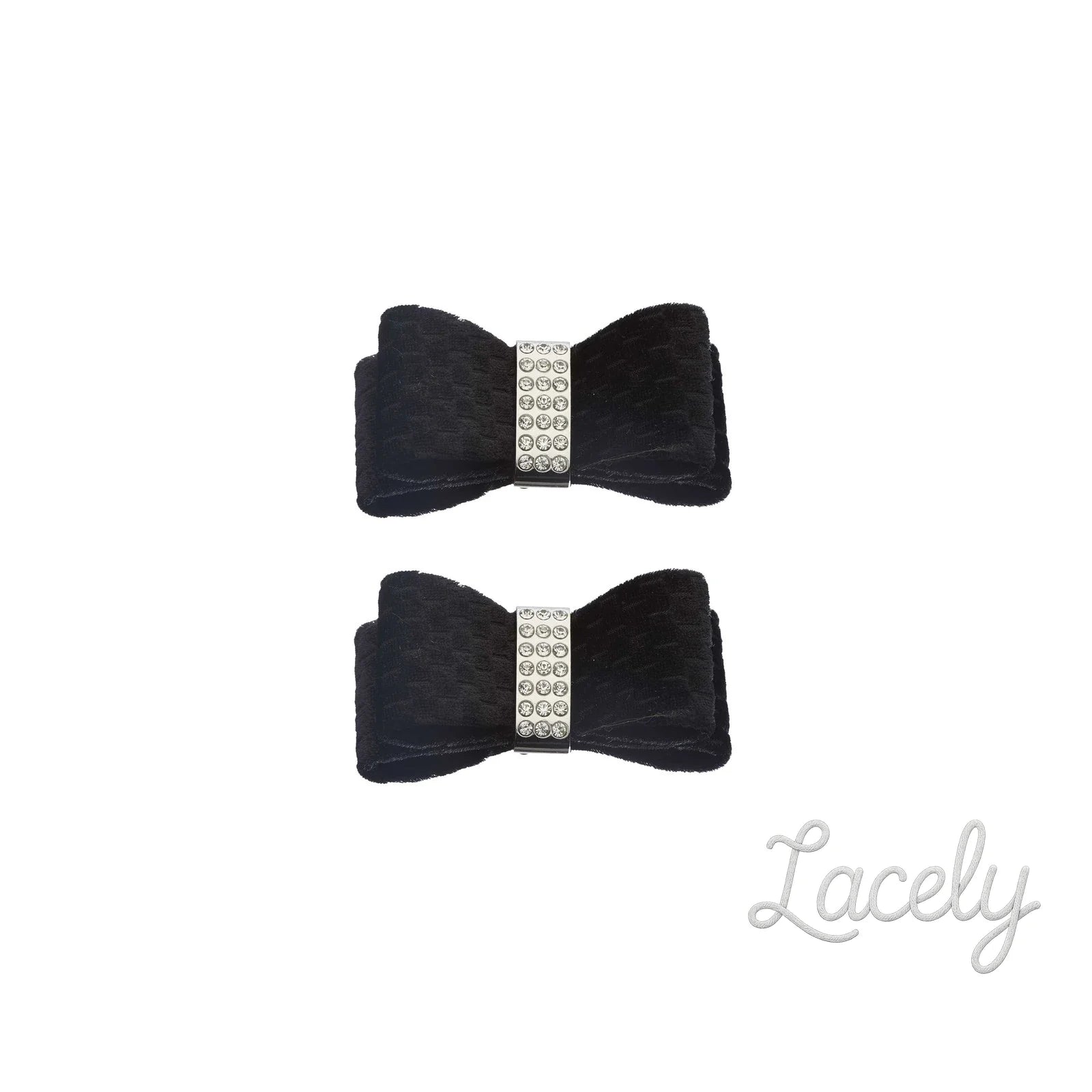 Shoe Clips Double Velvet Bow