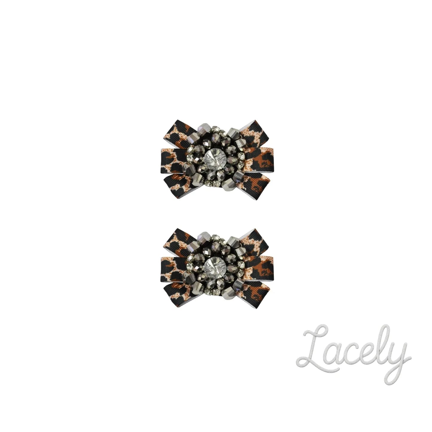 Shoe Clips Leopard Print