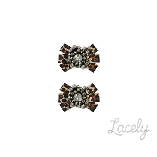 Shoe Clips Leopard Print