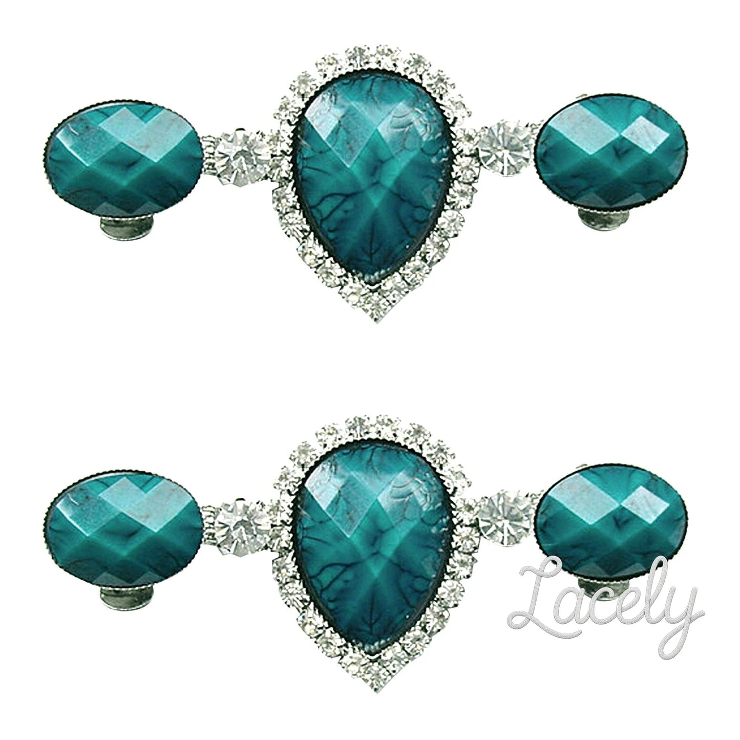 Shoe Clips Heel Jubilee Blue