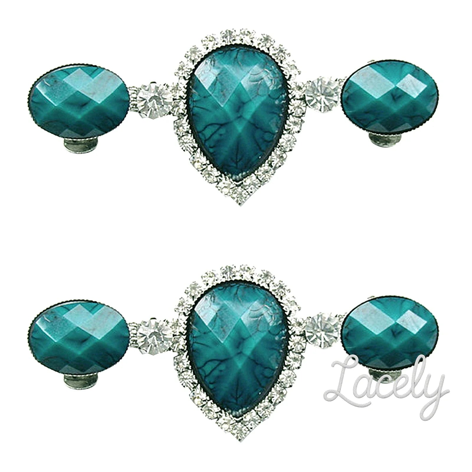 Shoe Clips Heel Jubilee Blue