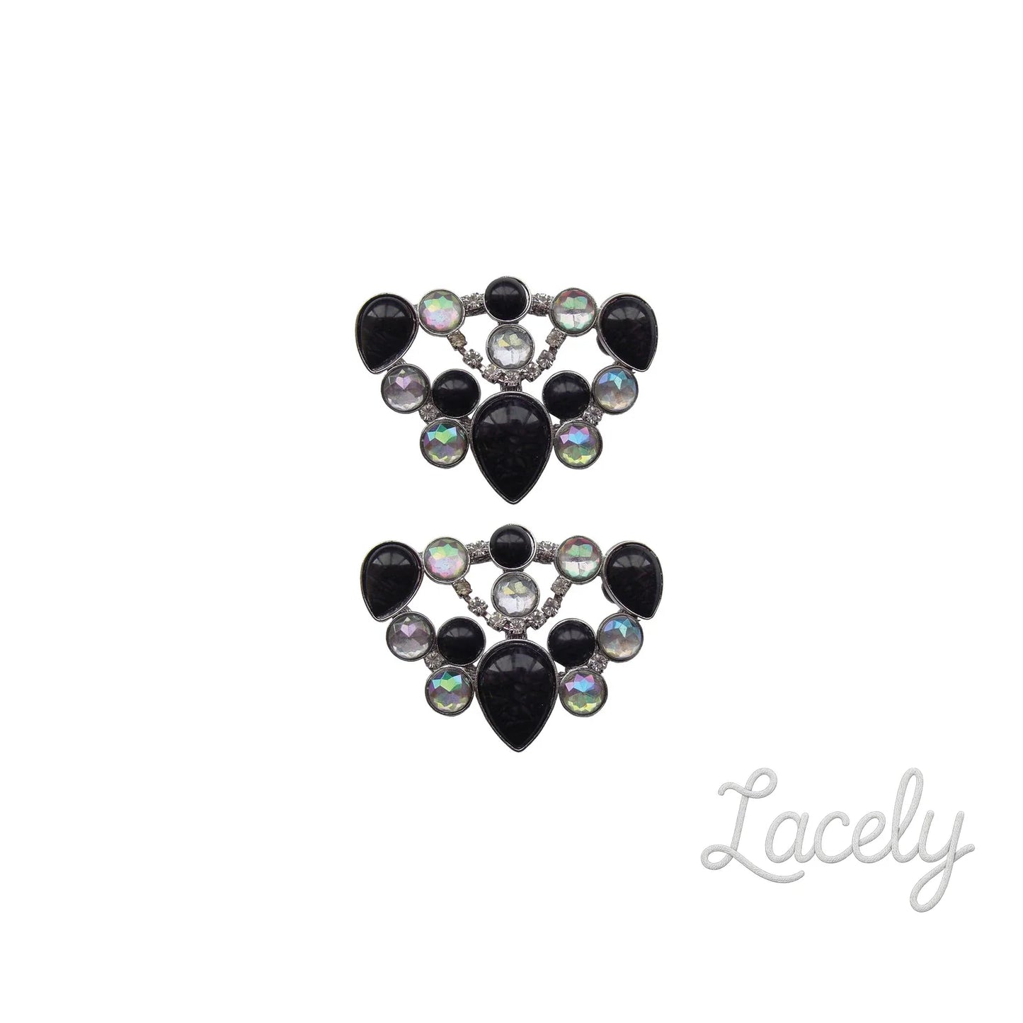 Shoe Clips Heel Regal Black