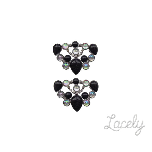 Shoe Clips Heel Regal Black