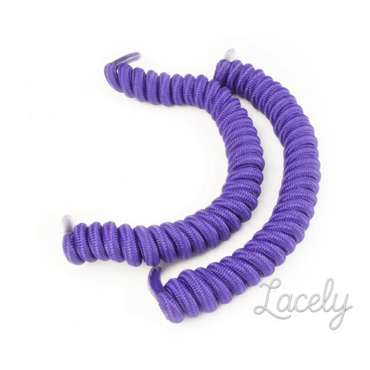 Vizi Coil Purple Self-Tying Elastic Laces fits all