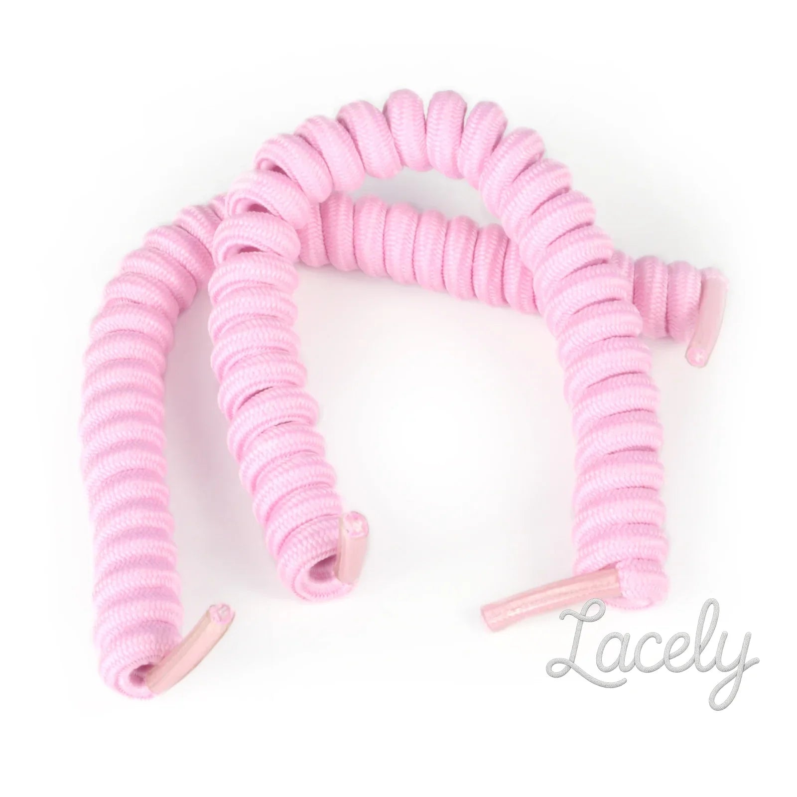 Vizi Coil Baby Pink Self-Tying Elastic Laces fits all