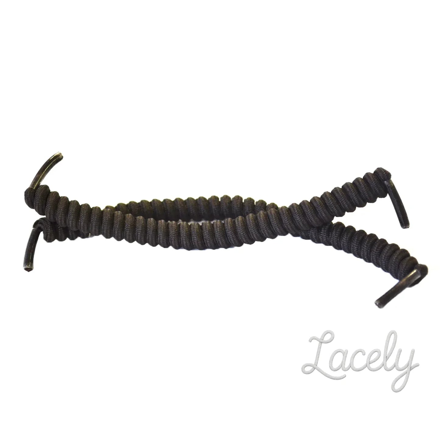 Vizi Coil Brown Self-Tying Elastic Laces fits all