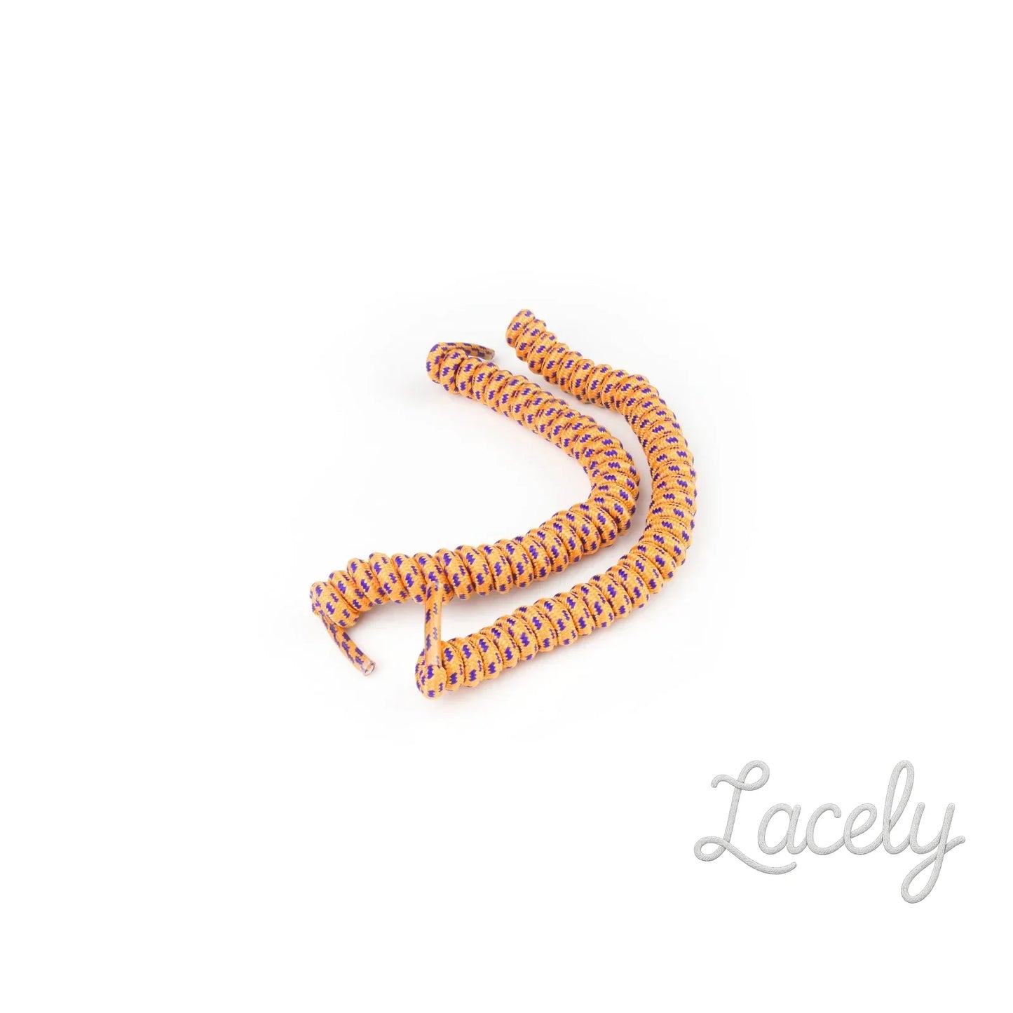 Vizi Coil Orange/Purple Self-Tying Elastic Laces fits all