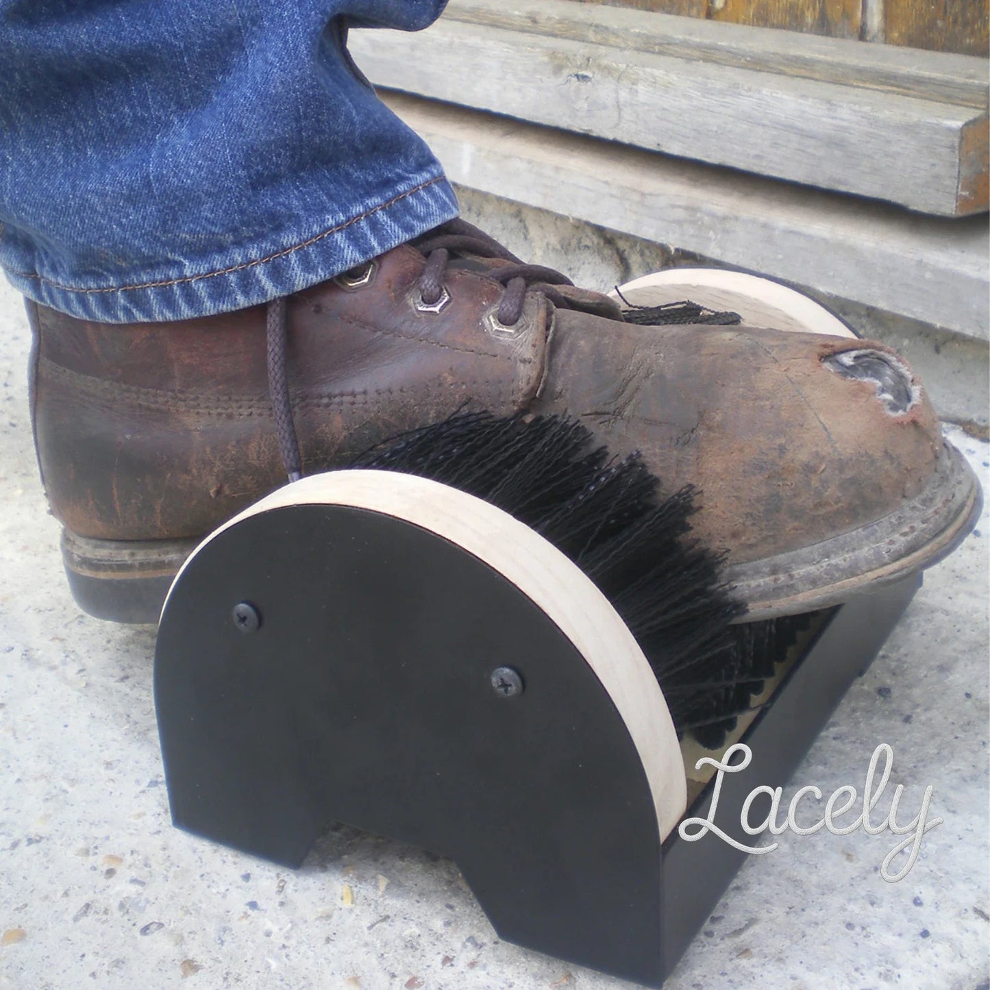 Worksite Boot Scrubber and Scraper, Removes Mud